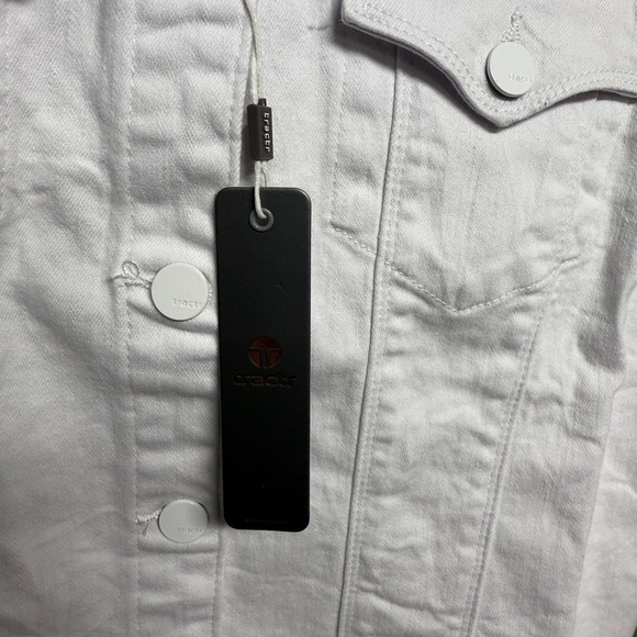 Tractr women’s Jean jacket white size small new - Picture 4 of 5